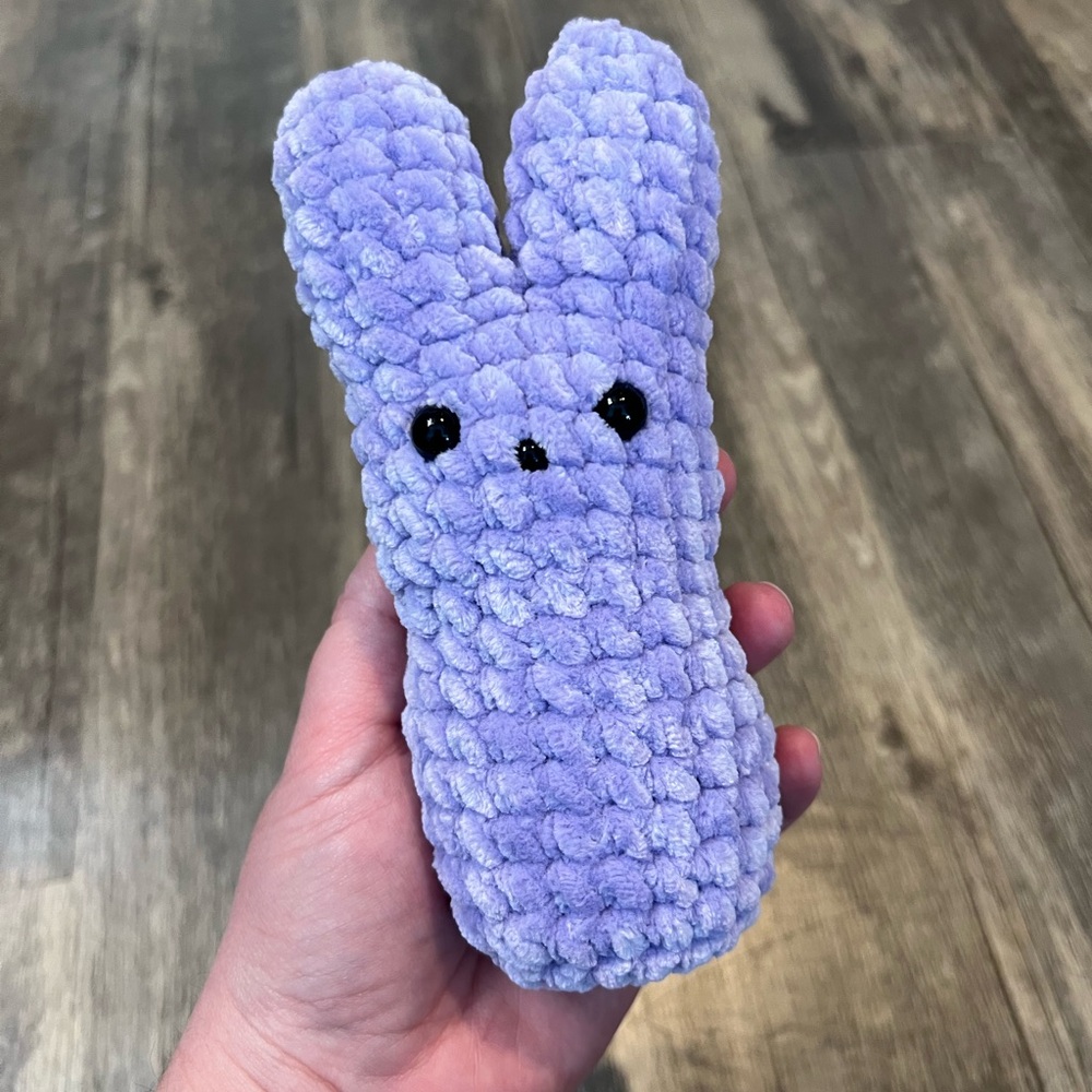 Hand Crafted Plush Bunny Toys - Pink, Yellow, Mint, Lavender, Multi